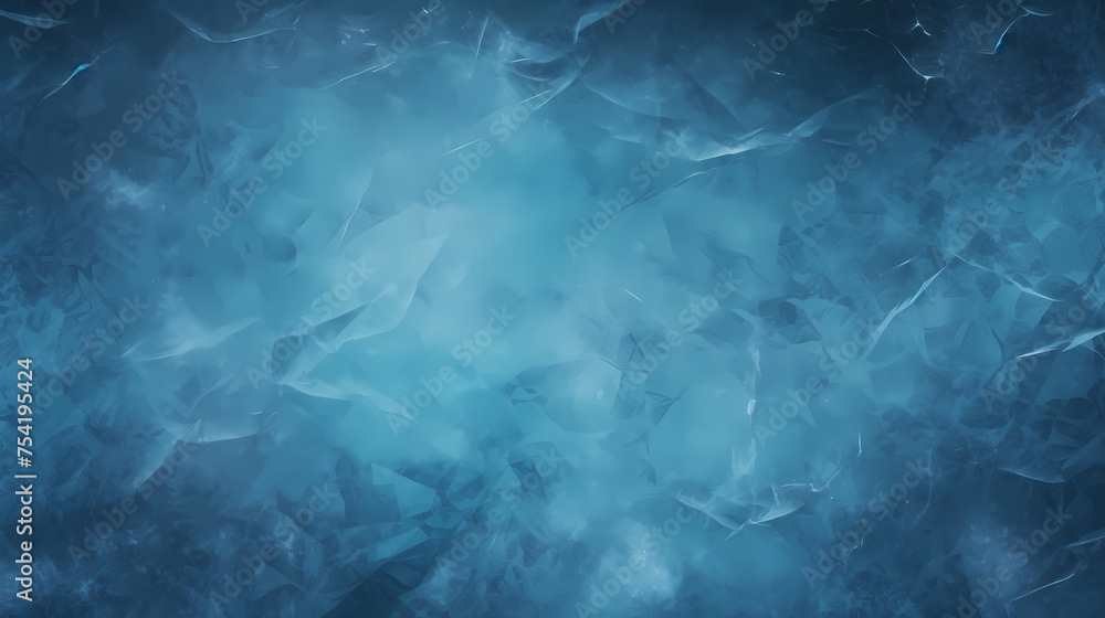 Fototapeta premium Beautiful winter natural blue frozen surface texture