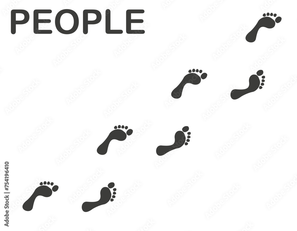 Human feet. Feet icon isolated on white background. Human feet. Feet icon isolated on white background.