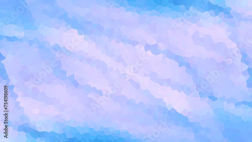 Low poly texture. Polygonal design illustration. Abstract white blue background