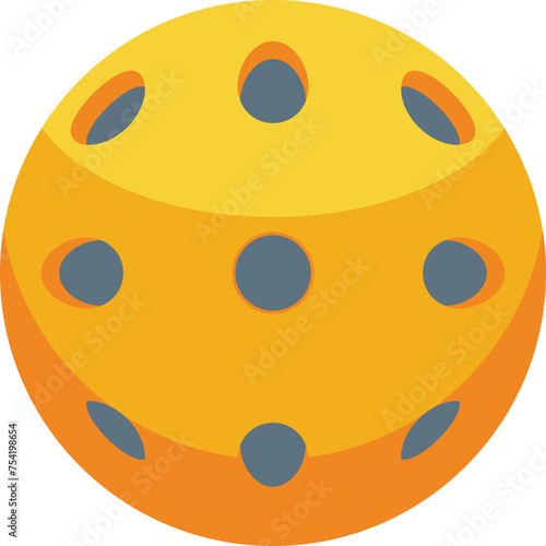 Pickleball ball icon isometric vector. Game activity sport. Sport player team