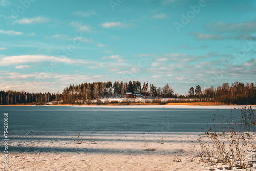Incredible wildlife and landscape of Finland. Winter time in one of the most beautiful countries. © Lucas