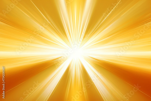 abstract yellow background with some smooth lines in it and some rays in it. Generative AI