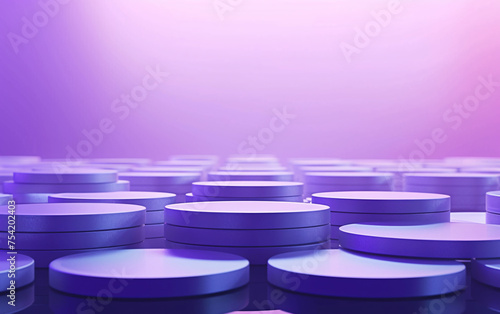 a group of purple circles