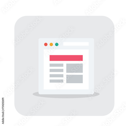 Free Download Web UI Flat Vector Icon - GFXLoad