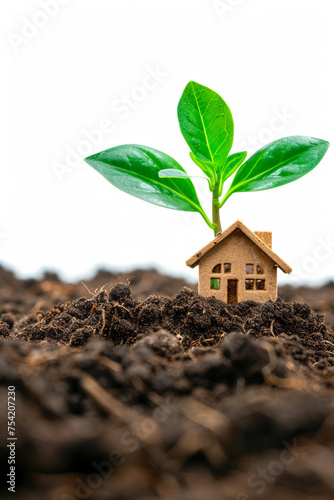 layout of a small house near a seedling