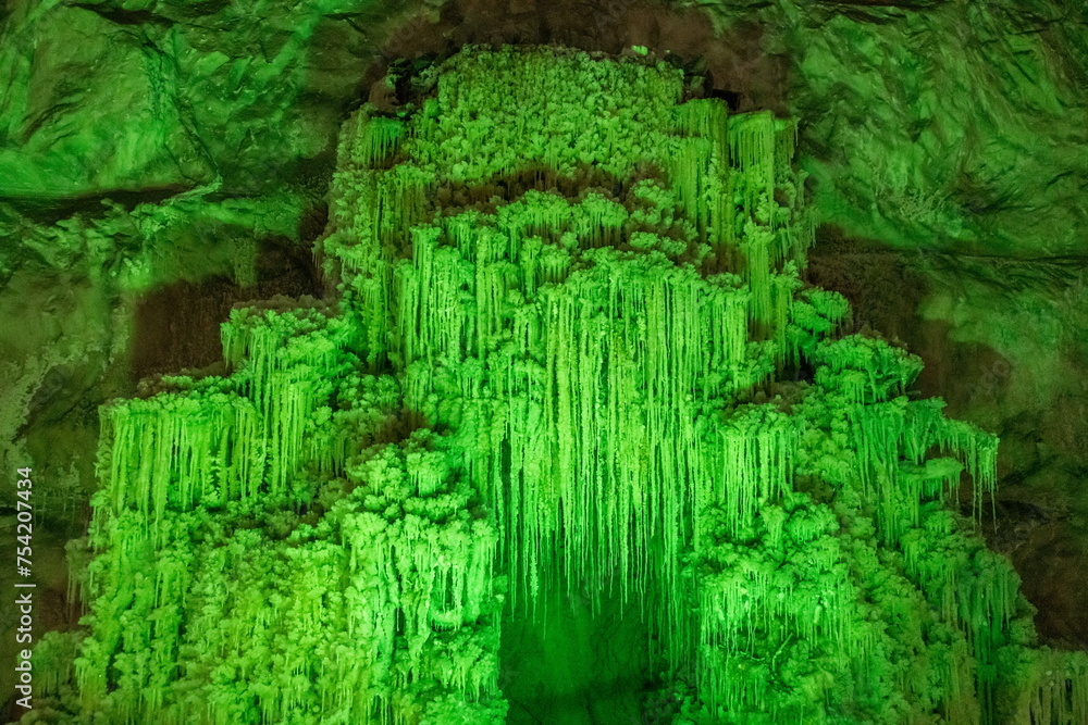 Slanic Prahova salt mine, underground huge excavation in Romania