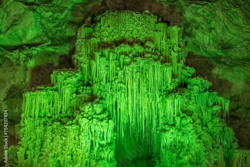 Slanic Prahova salt mine, underground huge excavation in Romania photo