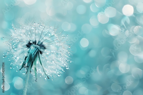 dandelion flower nature blue