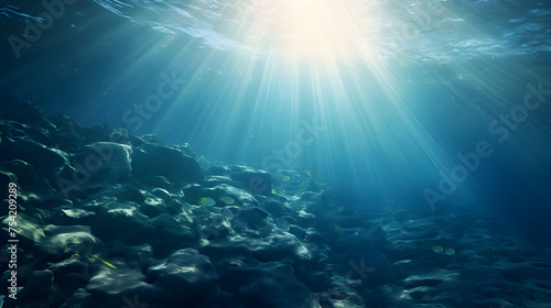 Underwater realistic landscape wallpaper © Oksana
