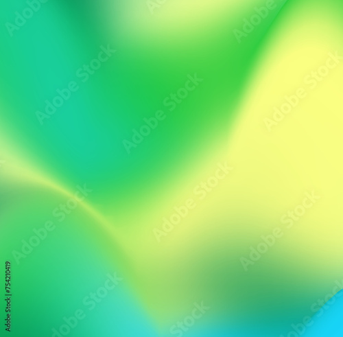 abstract mesh gradient green background with waves