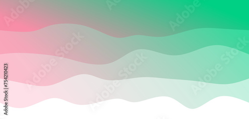 abstract gradient red and green background with waves © ceng