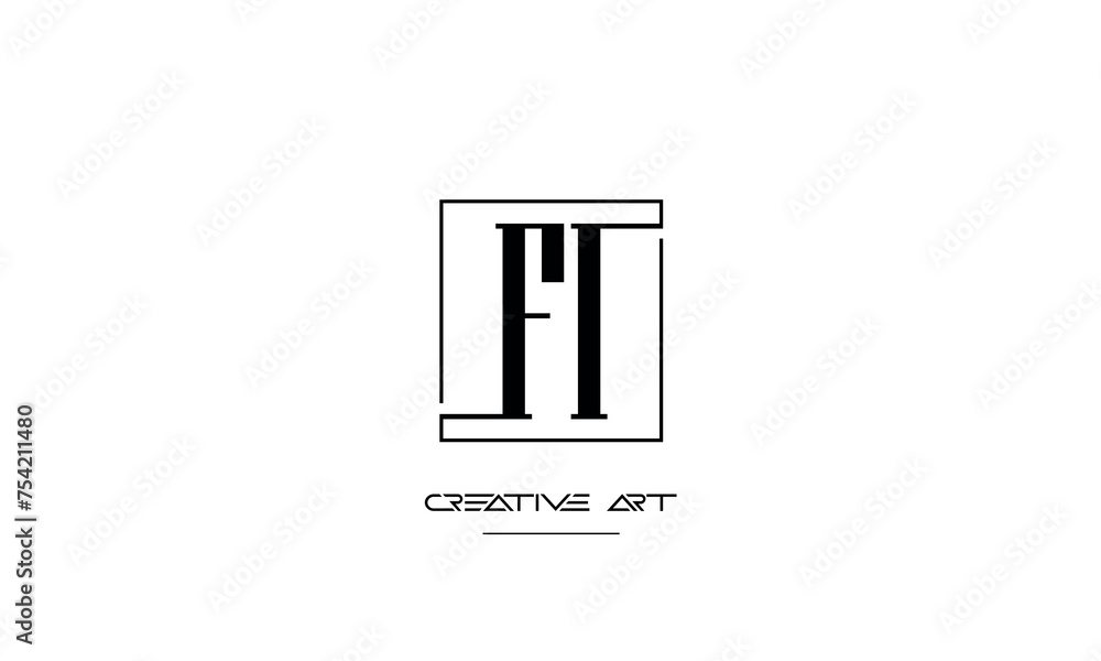 FI, IF, F, I abstract letters logo monogram FI, IF, F, I abstract letters logo monogram