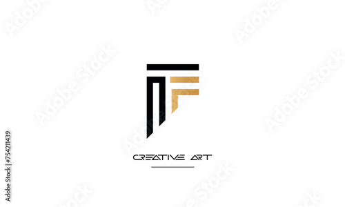 FI, IF, F, I abstract letters logo monogram