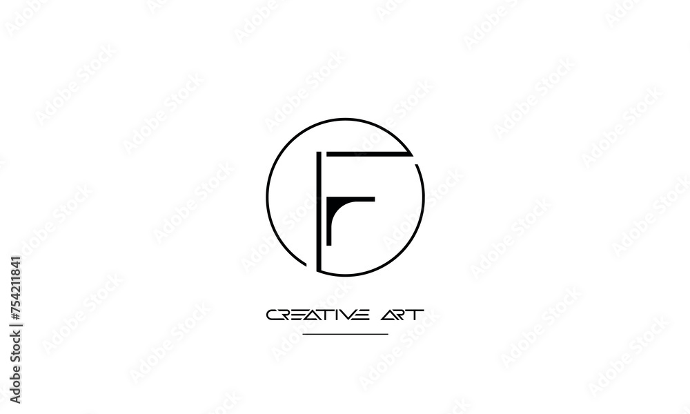 FI, IF, F, I abstract letters logo monogram FI, IF, F, I abstract letters logo monogram