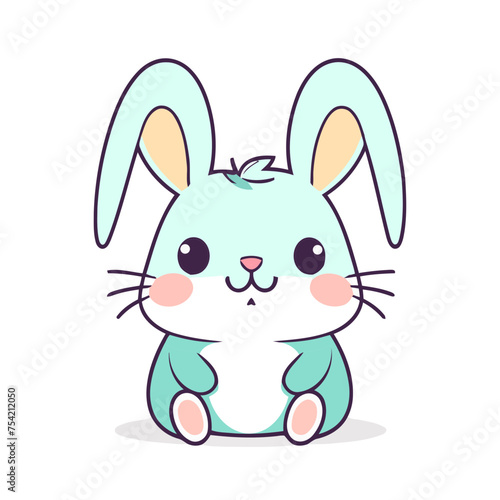 easter bunny with eggs