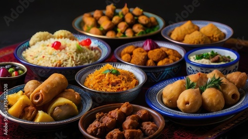Traditional Ramadan Iftar dishes