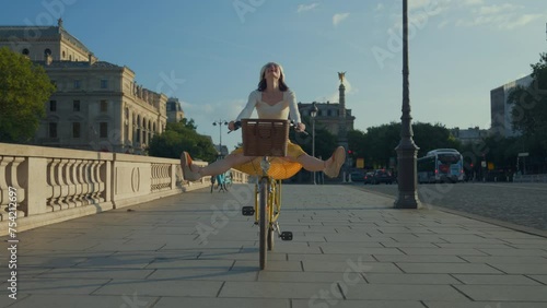 Joyful Bike Ride Along the Seine