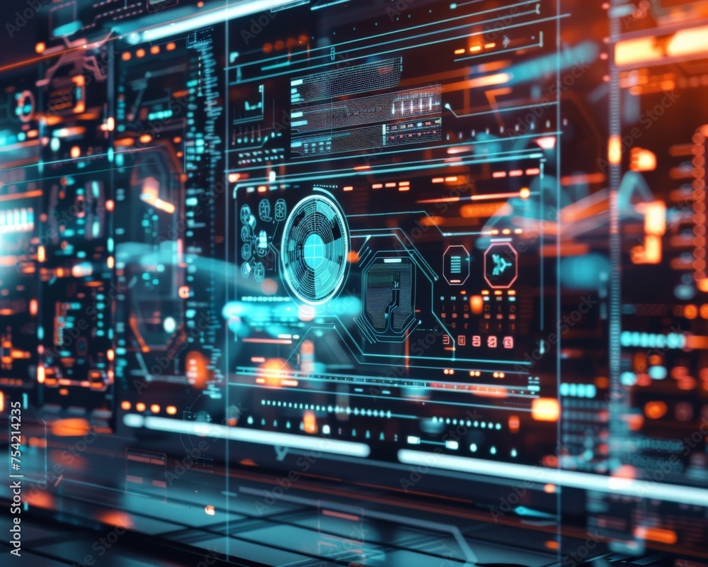 A screen that represents the breakthroughs in technological advancement and planning. A screen that represents the breakthroughs in technological advancement and planning.