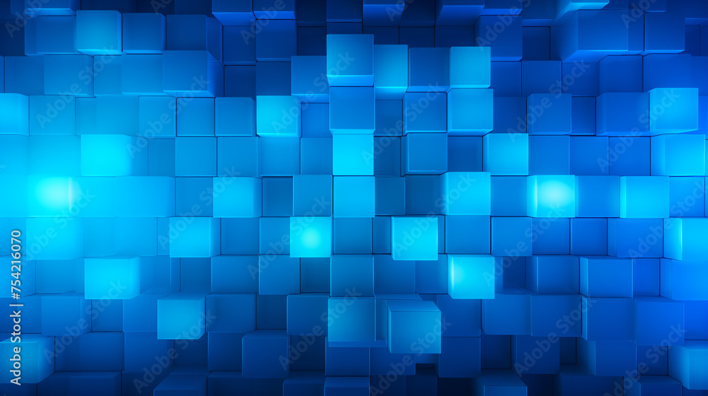 A background with neon blue squaresrangedpe