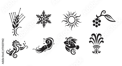 Ornaments and Flourishes Vector