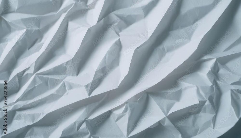 Obraz premium The texture of white paper is crumpled