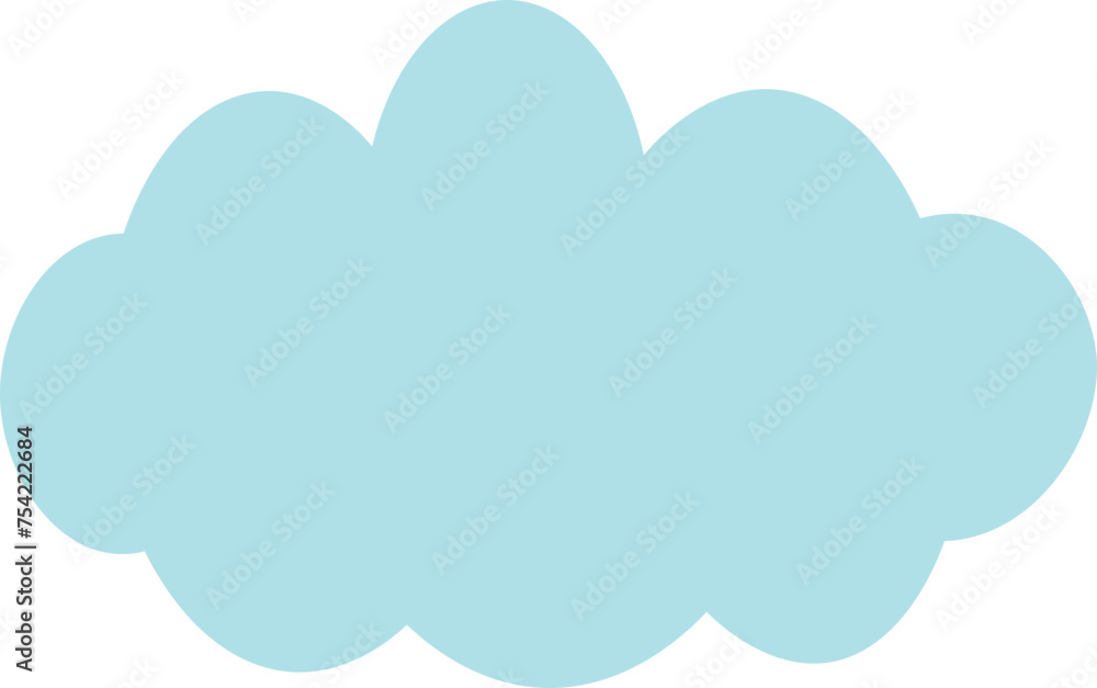 Flat Recolorable Cloud, Awan