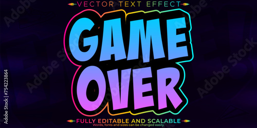 Editable text effect, editable emote icon and trendy customizable font style