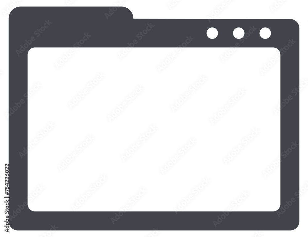 Black folder vector icon isolated on white background. Black folder vector icon isolated on white background.