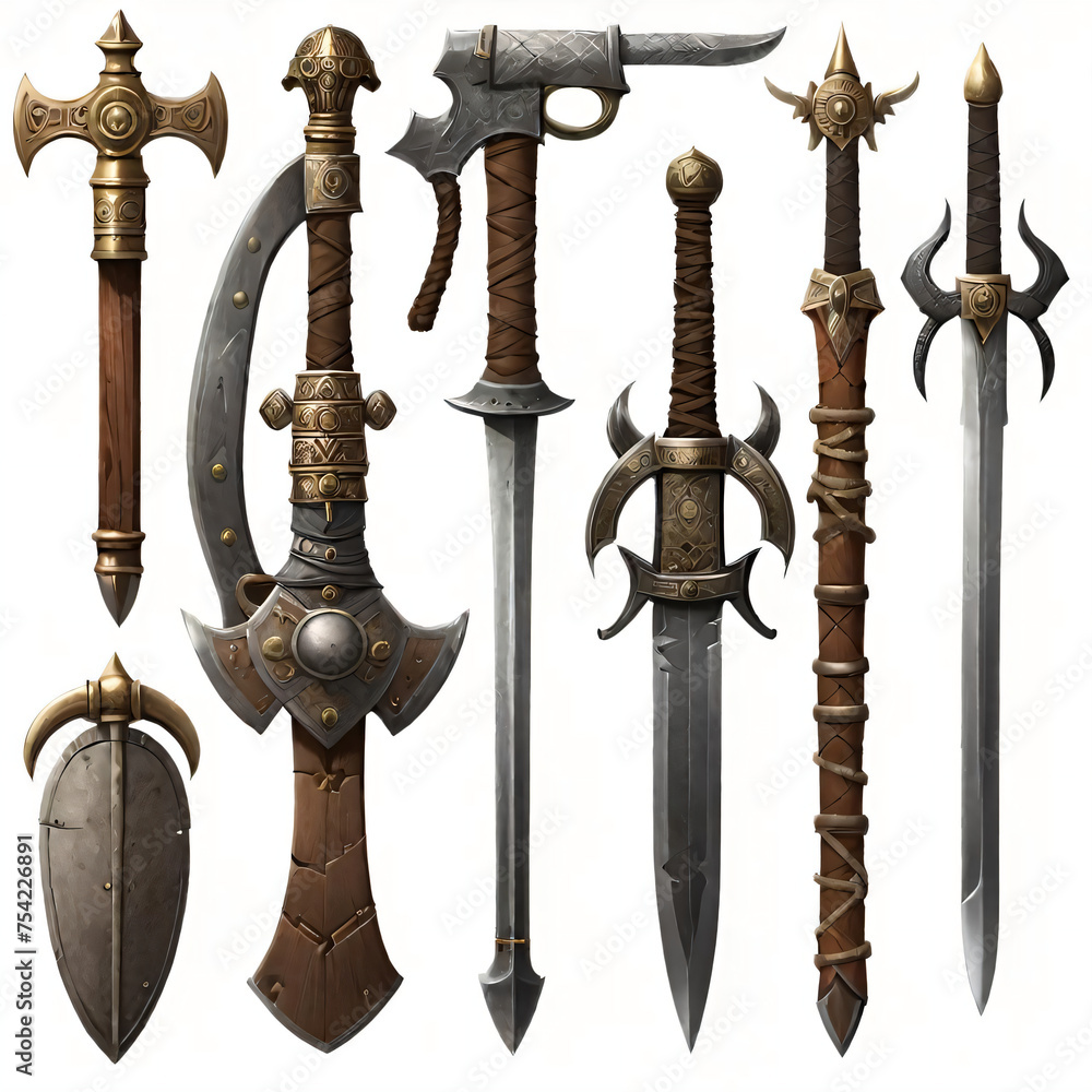 Ancient era weapons set