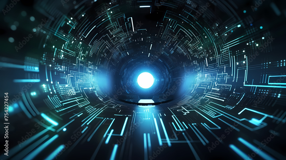 Fototapeta premium Technology network background, virtual concept