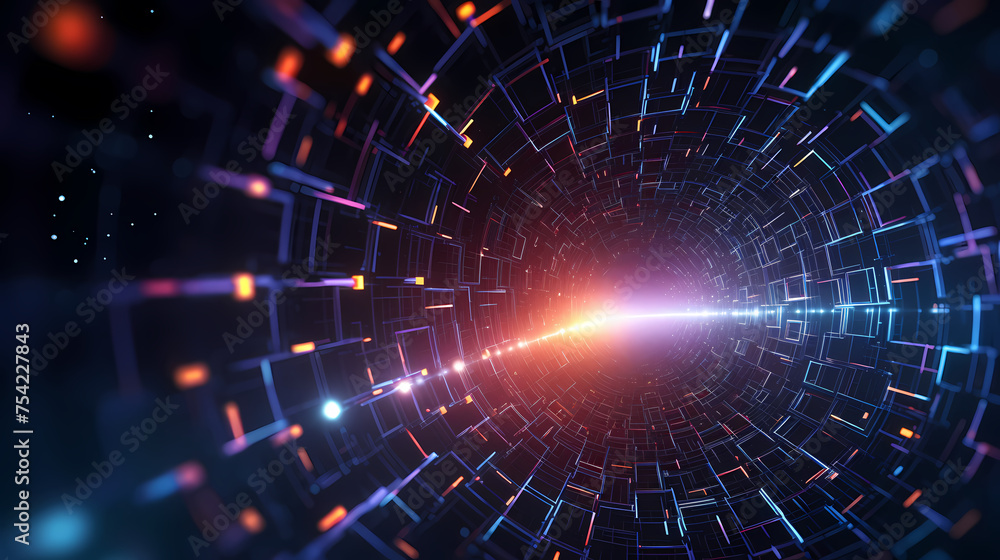 Technology network background, virtual concept