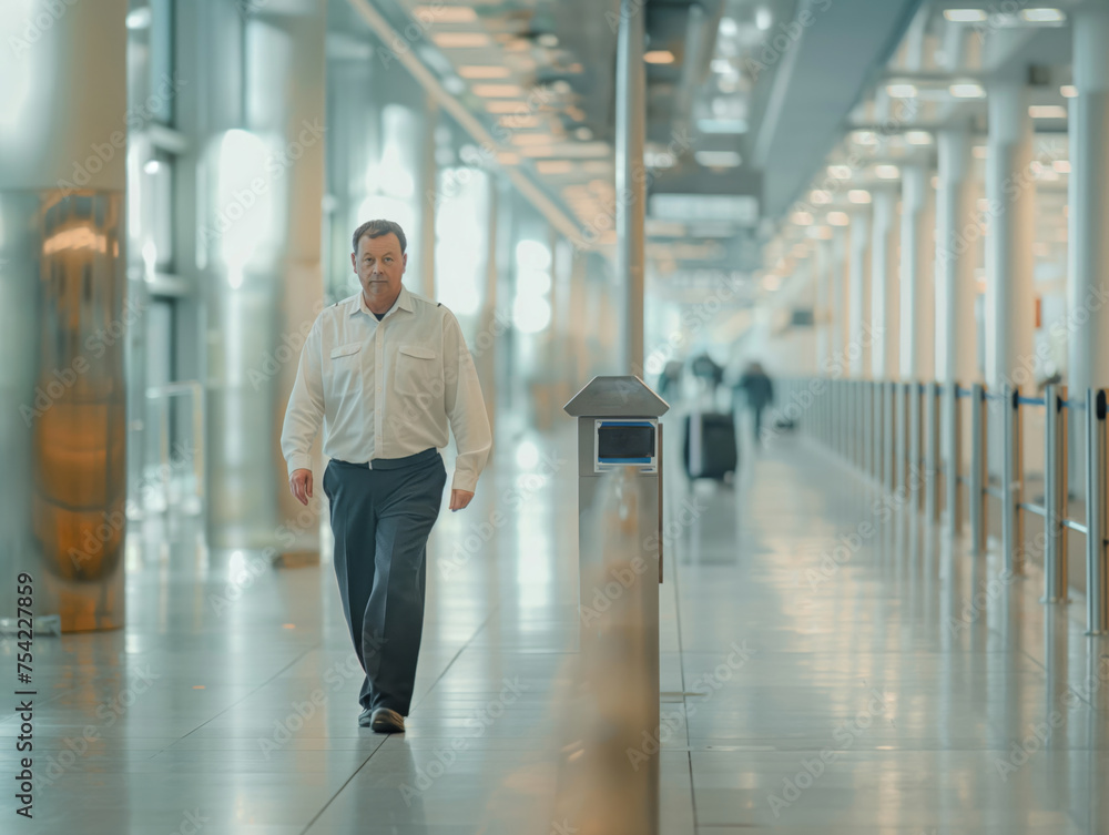 Airport area. Generative AI