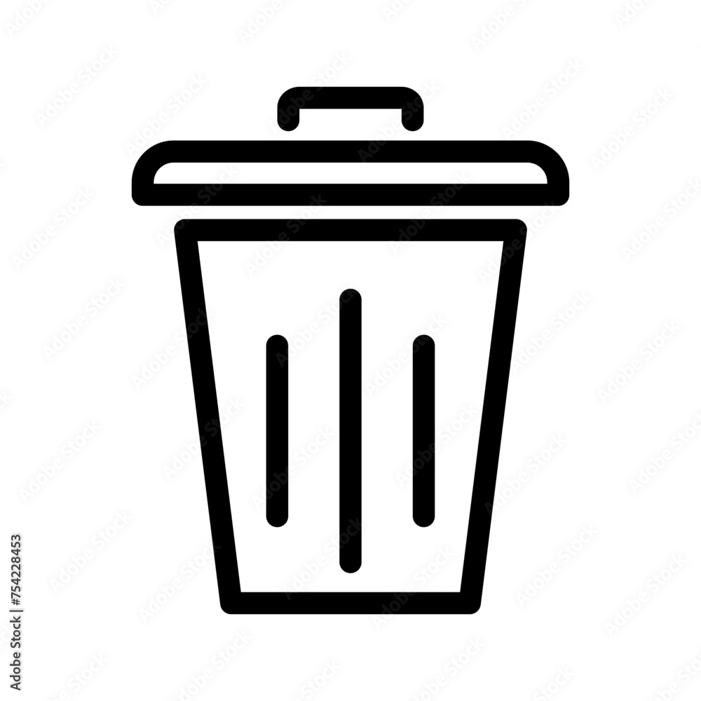 Trash can icon vector. Delete sign. eps 10 Trash can icon vector. Delete sign. eps 10
