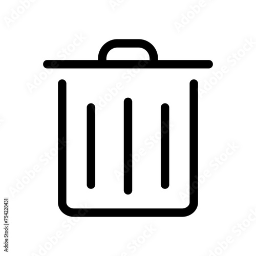 Trash can icon vector. Delete sign. eps 10