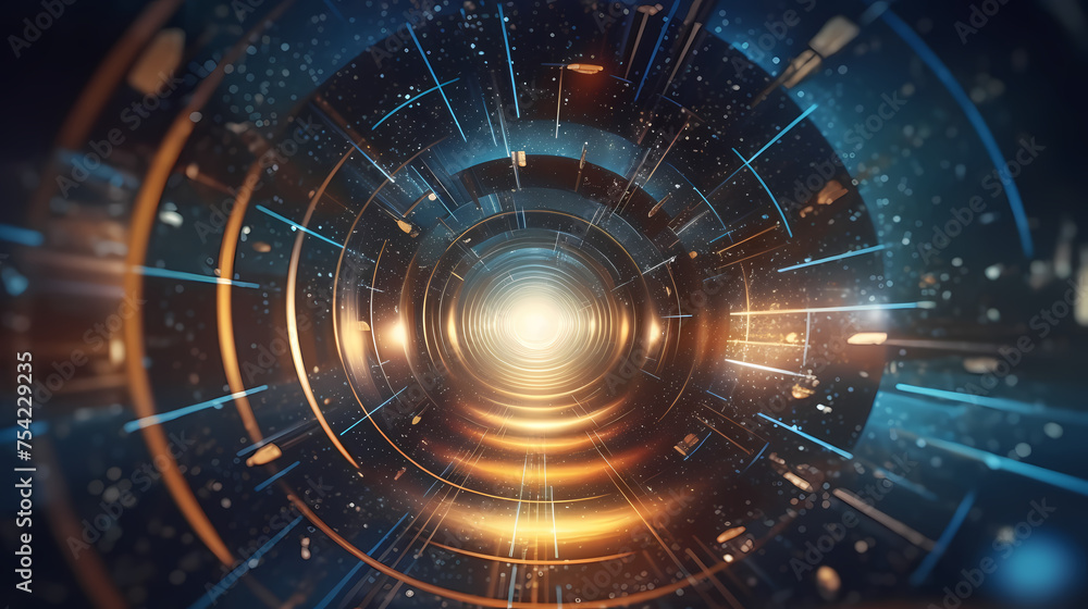 Obraz premium Technology network background, virtual concept