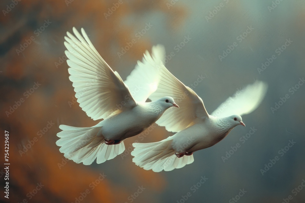 Obraz premium doves can