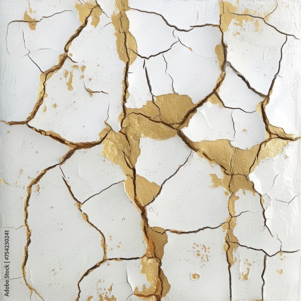 Fototapeta premium cracked plaster on the wall background.