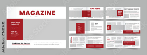 Landscape Magazine Layout.