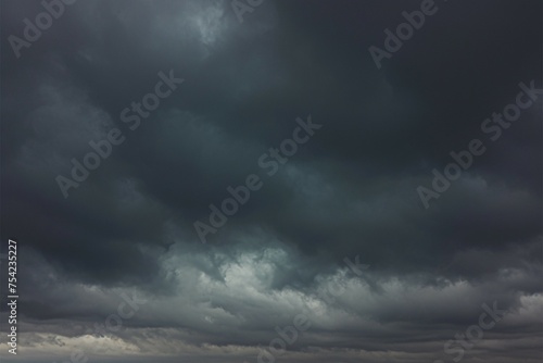 Moody overcast sky, solid grey clouds create dramatic atmospheric backdrop