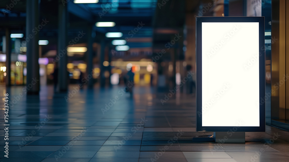 Blank billboard, display blank clean screen, signboard mockup for your text and advertise Blank billboard, display blank clean screen, signboard mockup for your text and advertise