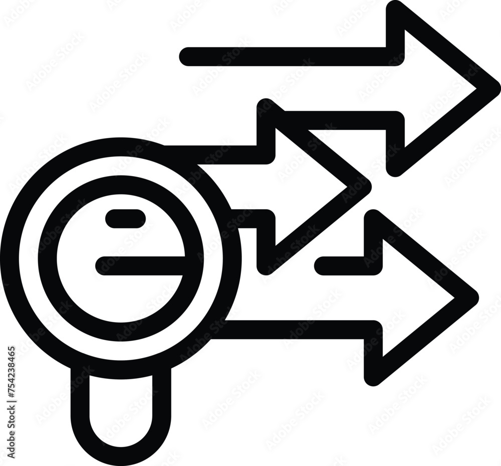 Traffic organization system icon outline vector. Navigation management. Data transport logistics Traffic organization system icon outline vector. Navigation management. Data transport logistics