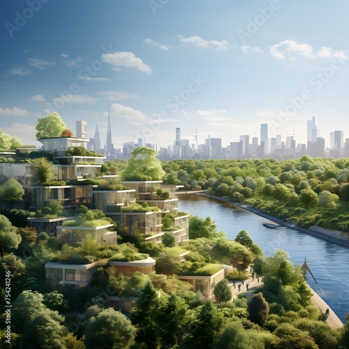 sustainable urban community flourishing amidst nature on Earth Day