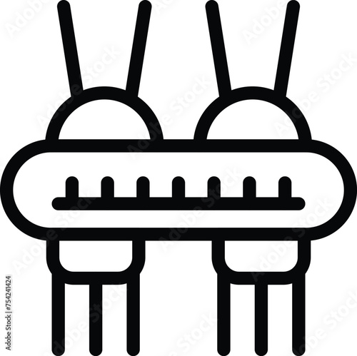 Jet surfboard icon outline vector. Air jetpack flight. Propulsion aquatic platform