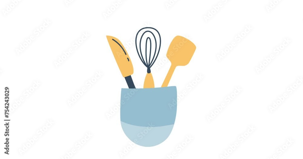 kitchenware tools utensils animation kitchenware tools utensils animation