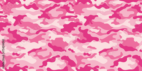 vector camouflage pattern for clothing design. Pink camouflage military pattern