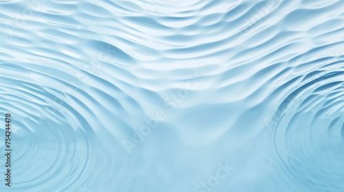 Water panoramic banner background. White aqua texture  surface of ripples  rings  transparen and sunlight. Spa concept background. Flat lay  top view  copy space