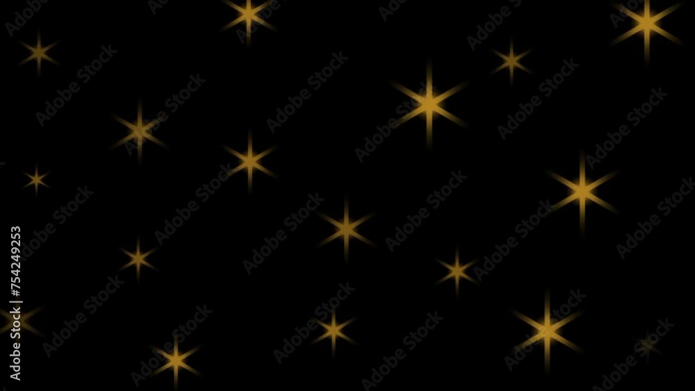 Stars and Bokeh lights sprinkle the night sky. Stars and Bokeh lights sprinkle the night sky.