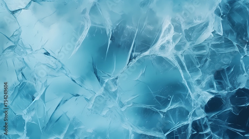 Abstract frozen surface with ice texture background © ma
