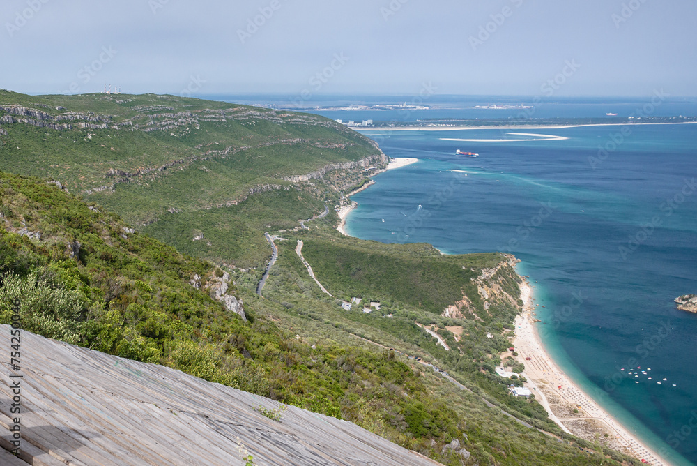 Miradouro Portinho da Arrabida - viewpoint in Arrabida Natural Park, Setubal District of Portugal