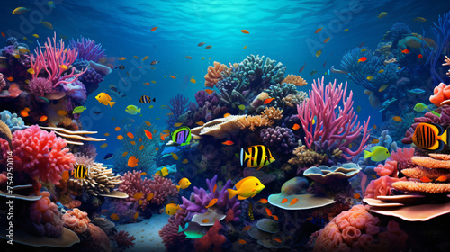 Coral Reef Underwater Wonderland of Color and Life .. © Anaya